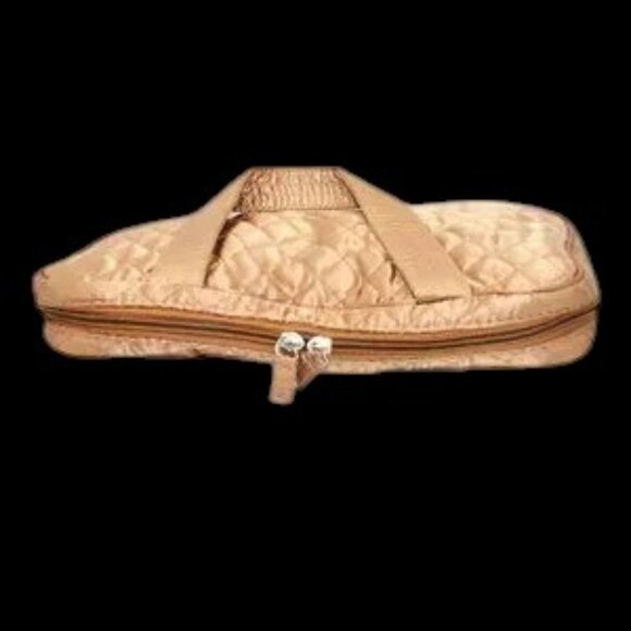 Vintage Gold Makeup Cosmetic Overnight Bag - Picture 5 of 7